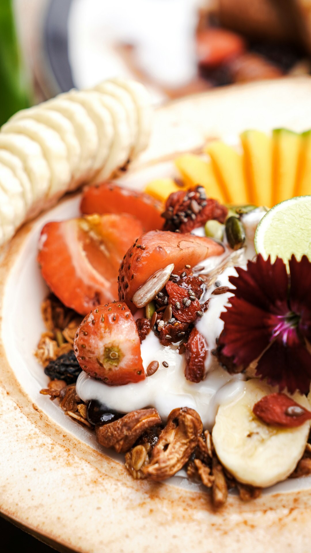 fruit salad in bowl