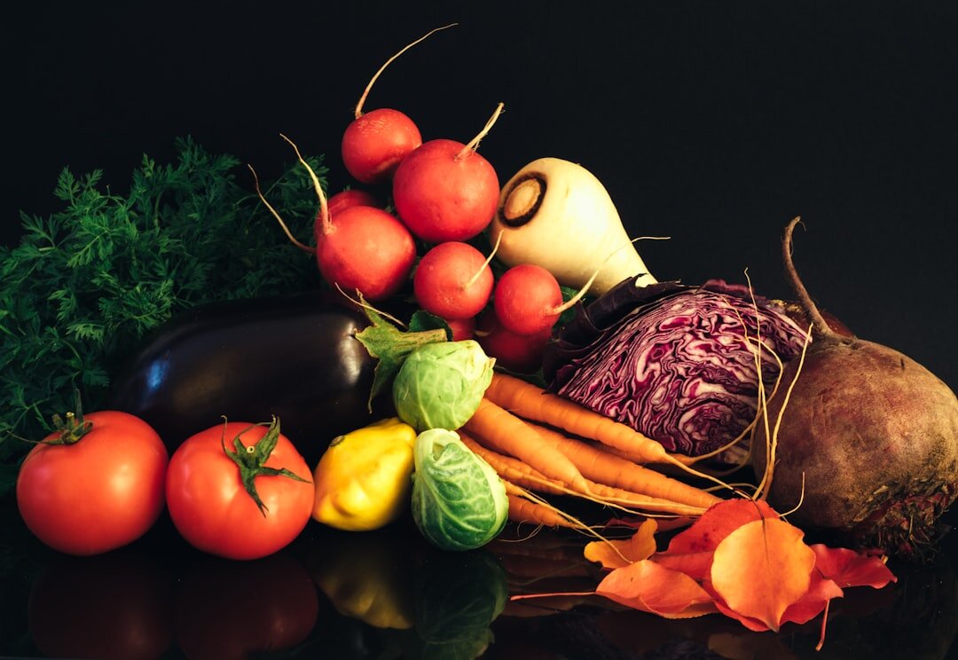 healthy vegetables on table